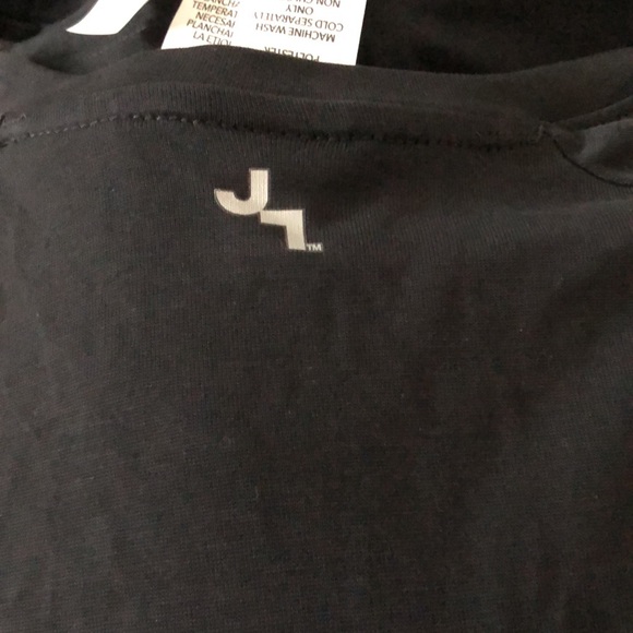 Joy Lab Tie Front Short Sleeve Black Top NWT L - Picture 3 of 6